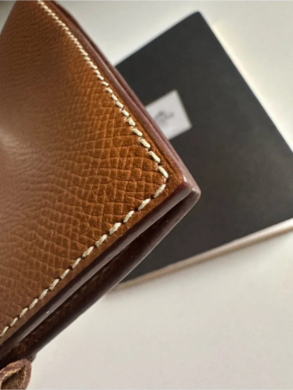 Hermès Vintage GM Agenda Cover Gold Epsom Leather Planner + 2004 Inserts